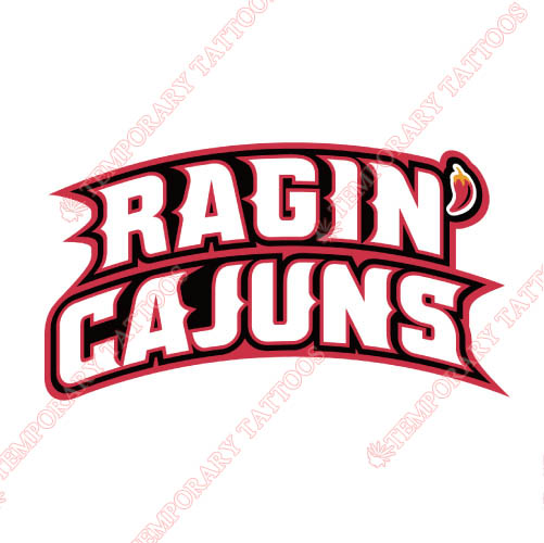 Louisiana Ragin Cajuns Customize Temporary Tattoos Stickers NO.4843